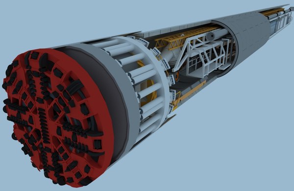 Tunnel Boring Machine 3d Turbosquid