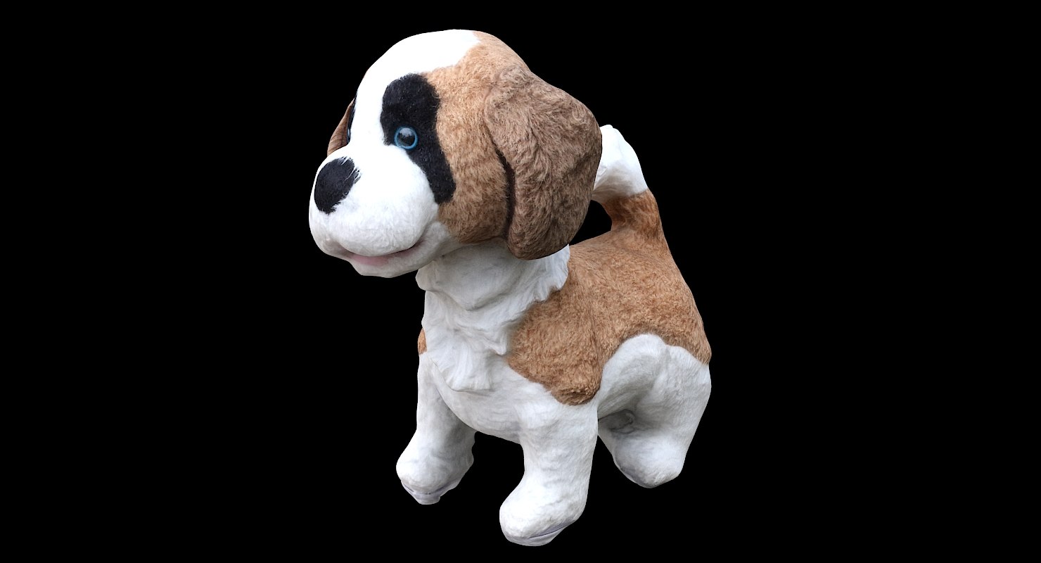 3D stuffed dog games model TurboSquid 1349816