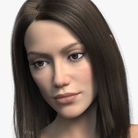 3d woman girl female model