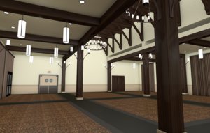 3D banquet hall