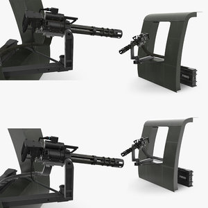 3D m134 helicopter mount