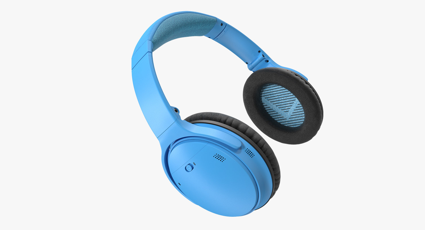 3D wireless headphones generic head model TurboSquid 1350193