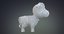 cute cartoon cow 3D model