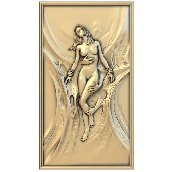 3D Panno 037, Bas Relief Model 3D dla routera CNC Model 3D...