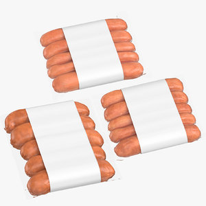 3D sausages packaging