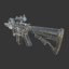 3D model m4 carbine assault rifle