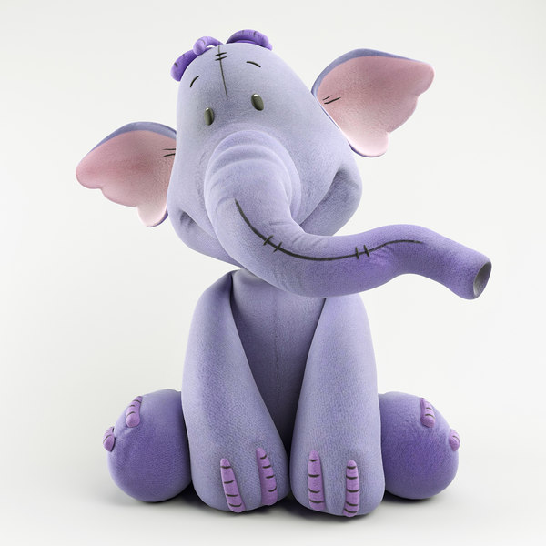 3D model heffalump elephant cartoon - 1350264