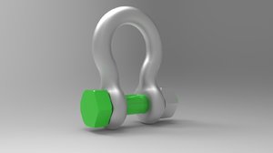 3D anchor shackle model