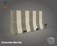 3D concrete barrier