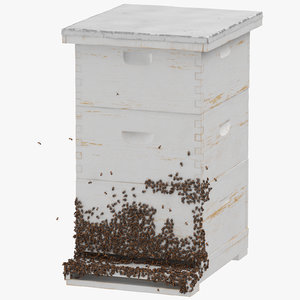 bee hive 02 3D model