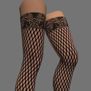 sexy female stockings model