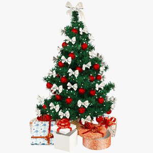 christmas tree gifts 3D model