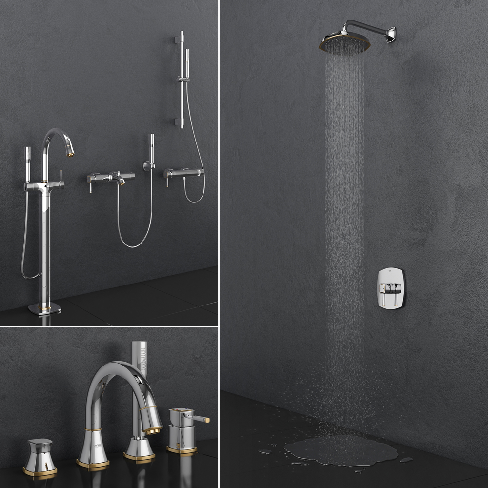 Bath Shower Faucets Grohe Model Turbosquid 1350723