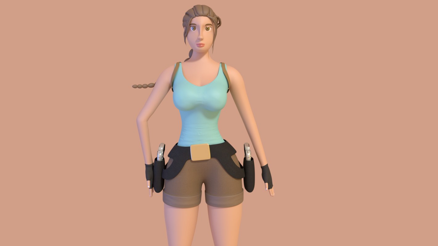 Lara croft 3D model TurboSquid 1350730