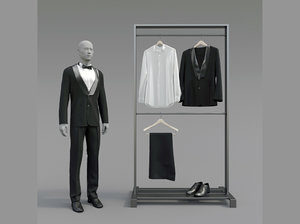 classic tuxedo 3D model