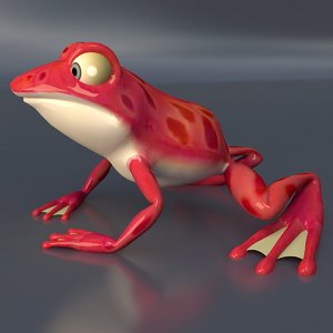 3D frog animals
