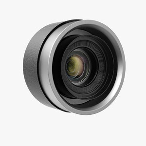 camera lens lense 3D model