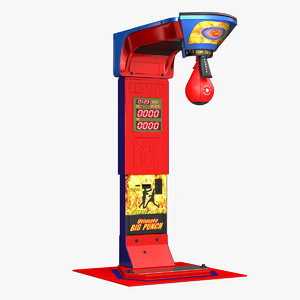 boxing arcade machine 3D model