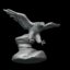 bald eagle sculpture 3D model