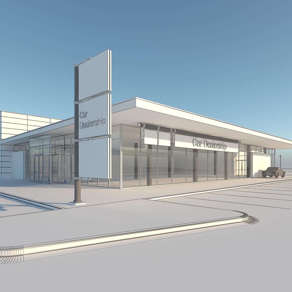 3dmodel car dealership 3D model TurboSquid 1351072