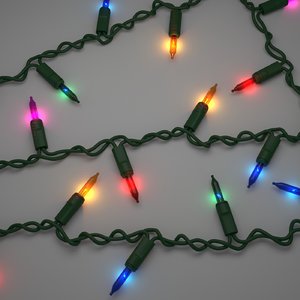 strings christmas light 3D