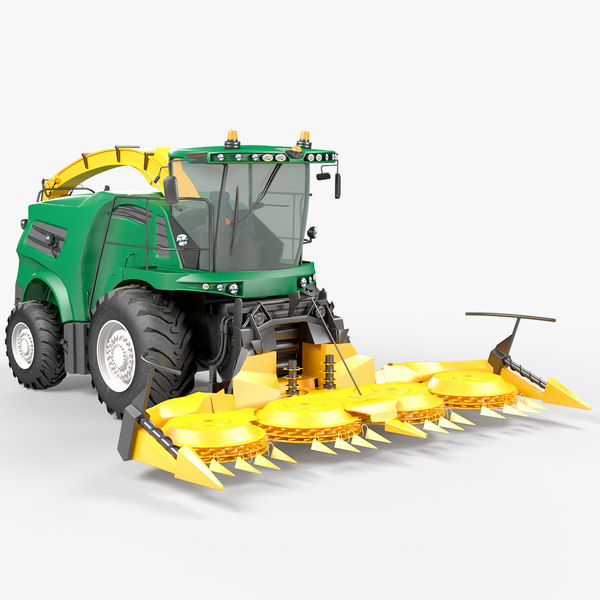 forage harvester 3d model
