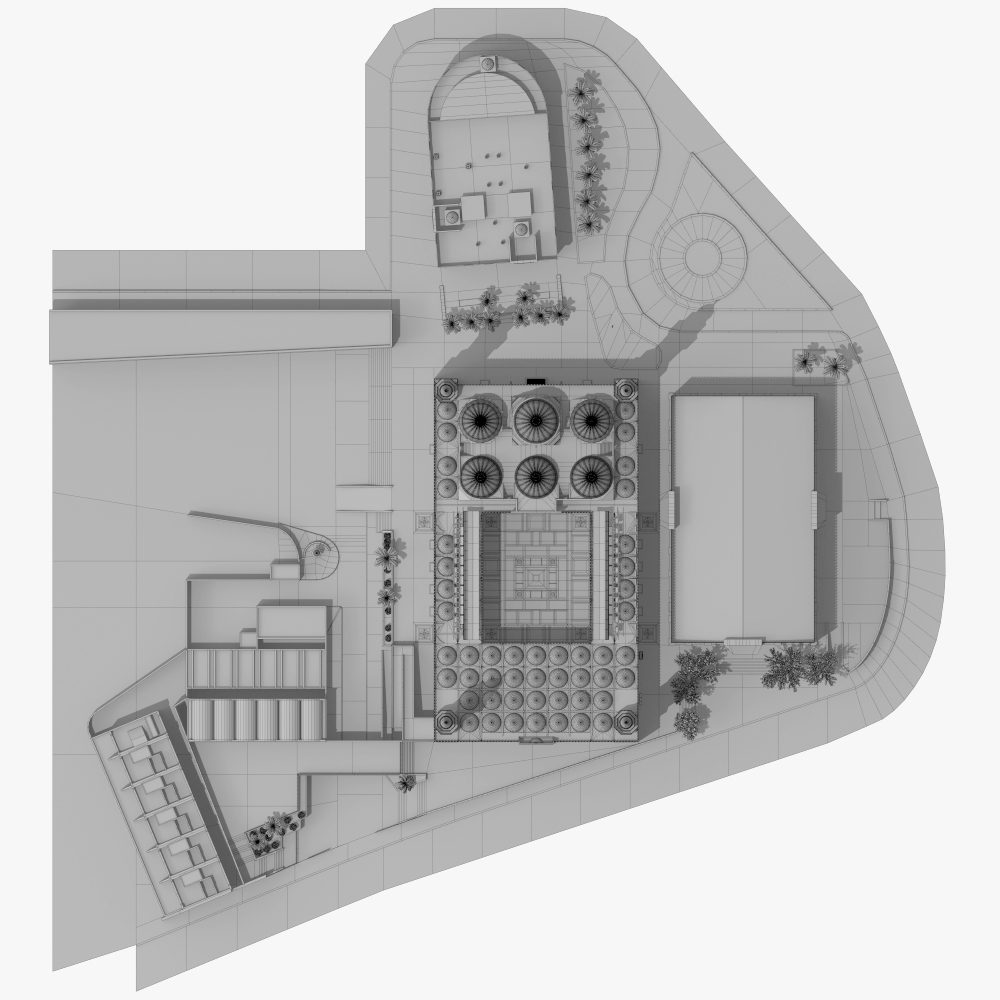 清真寺庫巴3d模型