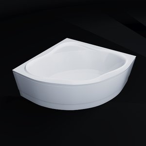 acrylic corner bath newday 3D model