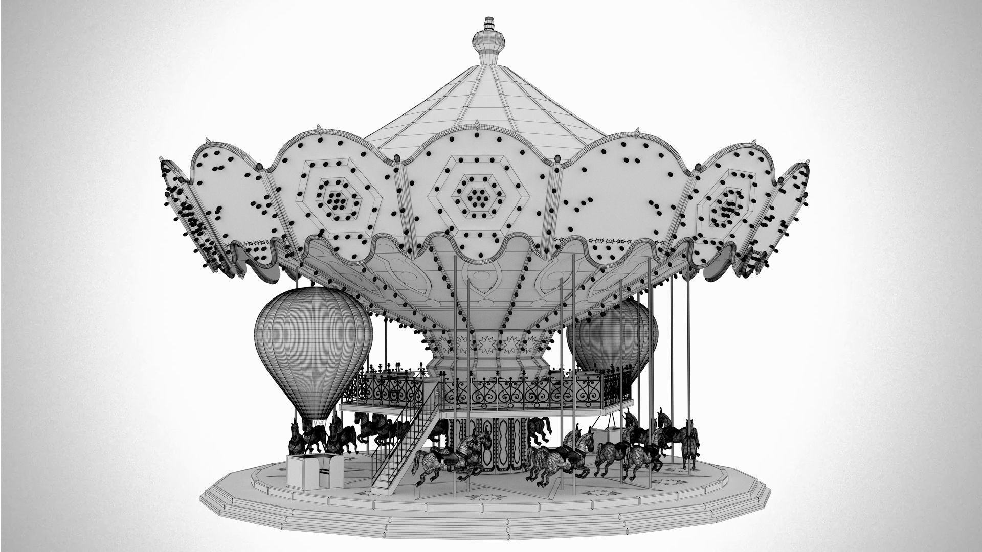 3D model carousel - TurboSquid 1349536