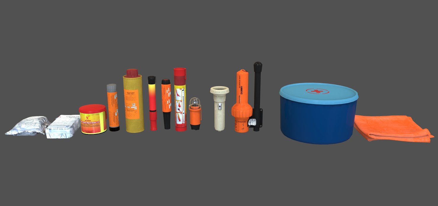 Pyrotechnic signal sea 3D model TurboSquid 1351701