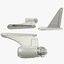 aircraft wings tail engines 3D