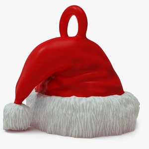 3D santa hat pendant ornament