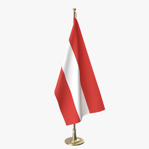 3D austria office flag