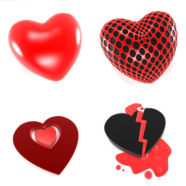 hearts 3D model