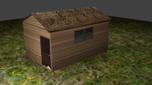 simple house wood model