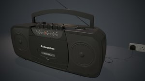 radio cassette player 3D