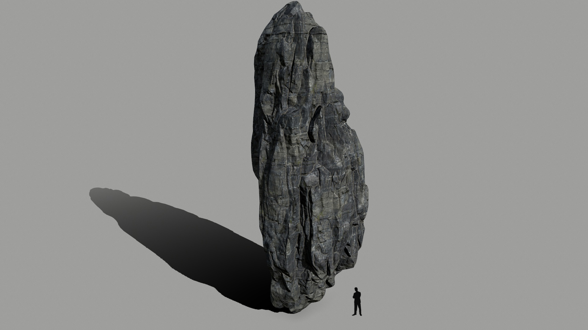 悬崖岩石3d模型