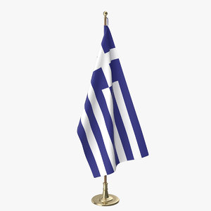 greek office flag 3D model
