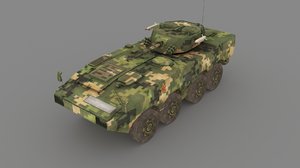 3D infantry fighting vehicle model