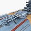 3D japanese battleship musashi 1942