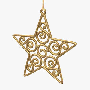 3D ornament star