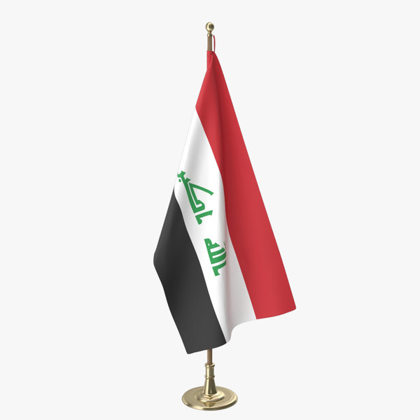 iraq office flag model