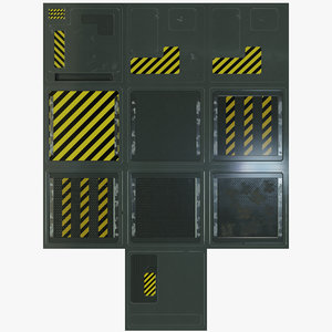 Futuristic Spaceship Interior Tileable Texture Pack PBR Texture
