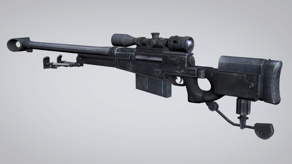 Sniper Rifle Aw50 Model Turbosquid