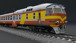 3D train vehicle model