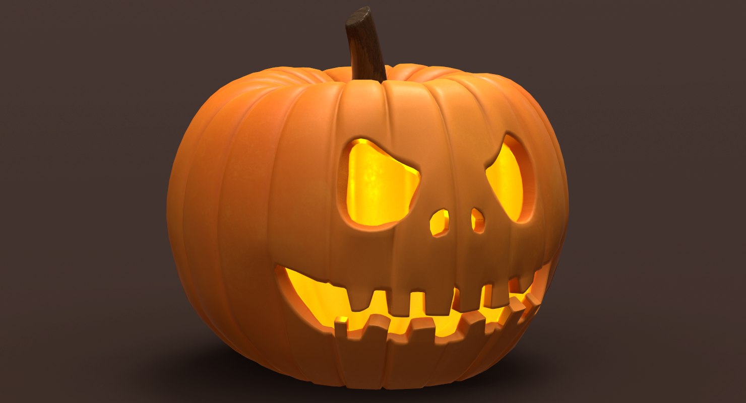 Halloween pumpkin 3D model TurboSquid 1226507