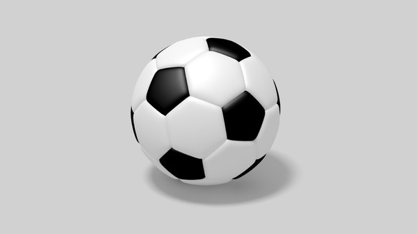 realistic soccer ball depth 3D model