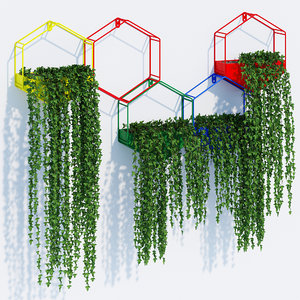 3D hexagon planters
