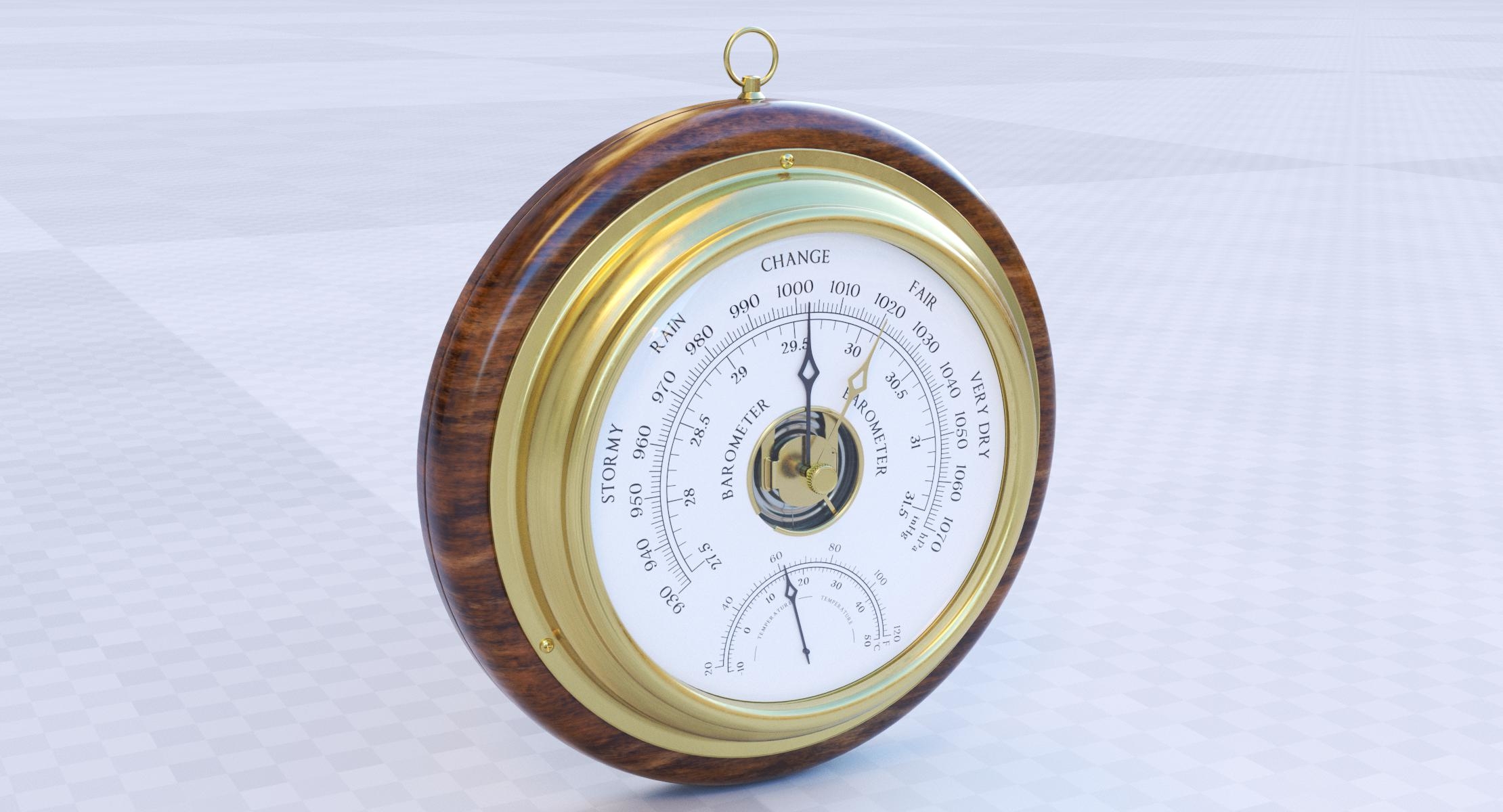 3D model barometer TurboSquid 1352922
