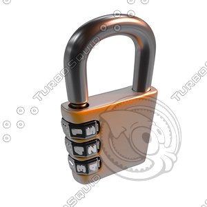 3D cartoon lock